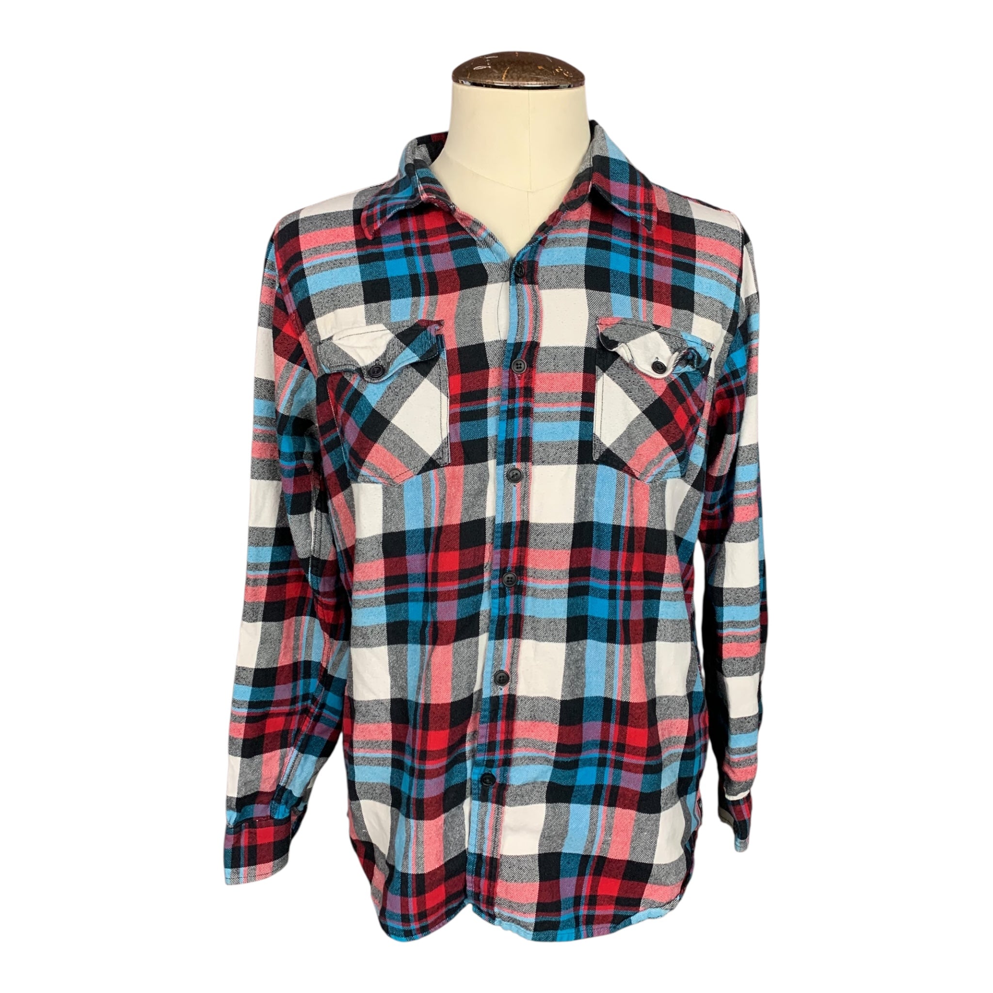 Rush Flannel Shirt Custom Rework Large