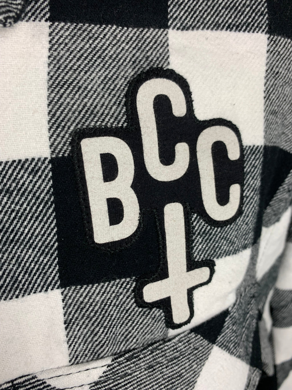 Black Craft Cult Flannel Shirt Custom Rework Size XL