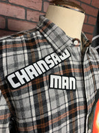 Chainsaw Man Flannel Shirt Custom Rework XL
