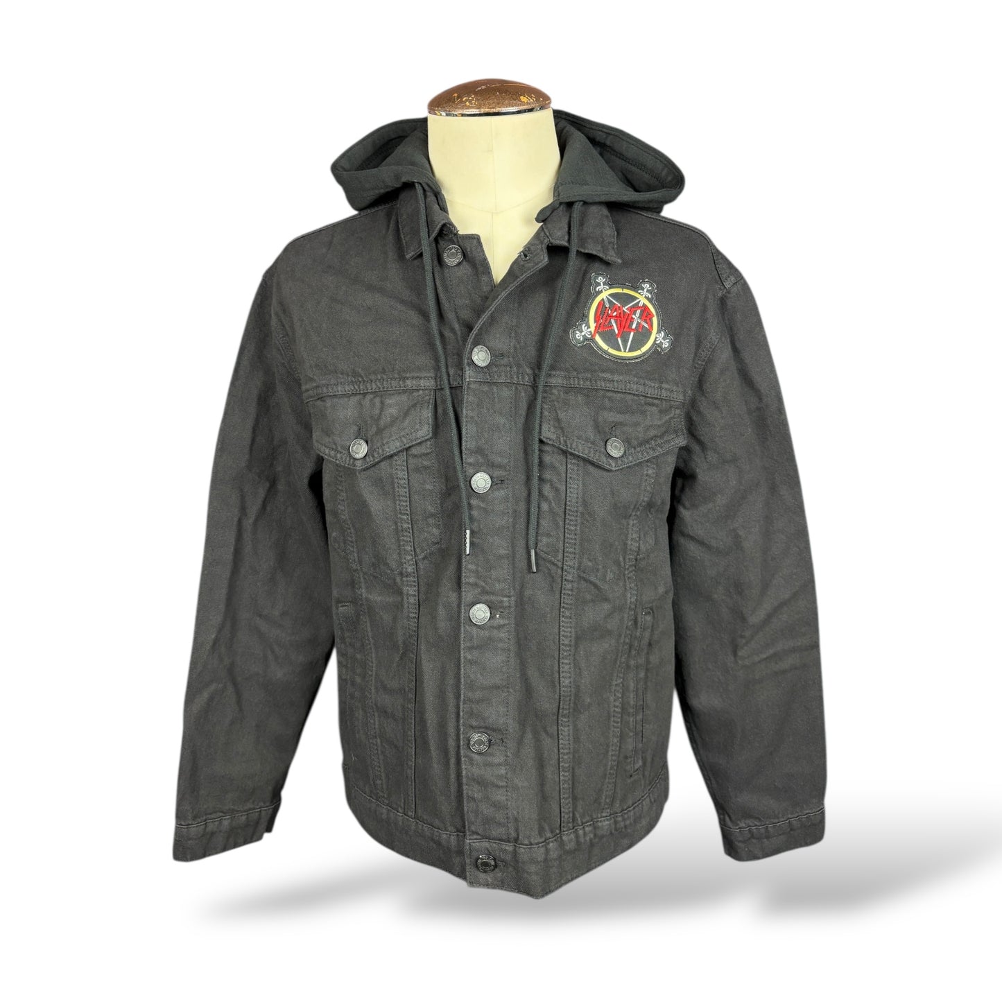 Slayer Denim Jean Jacket Custom Rework Large