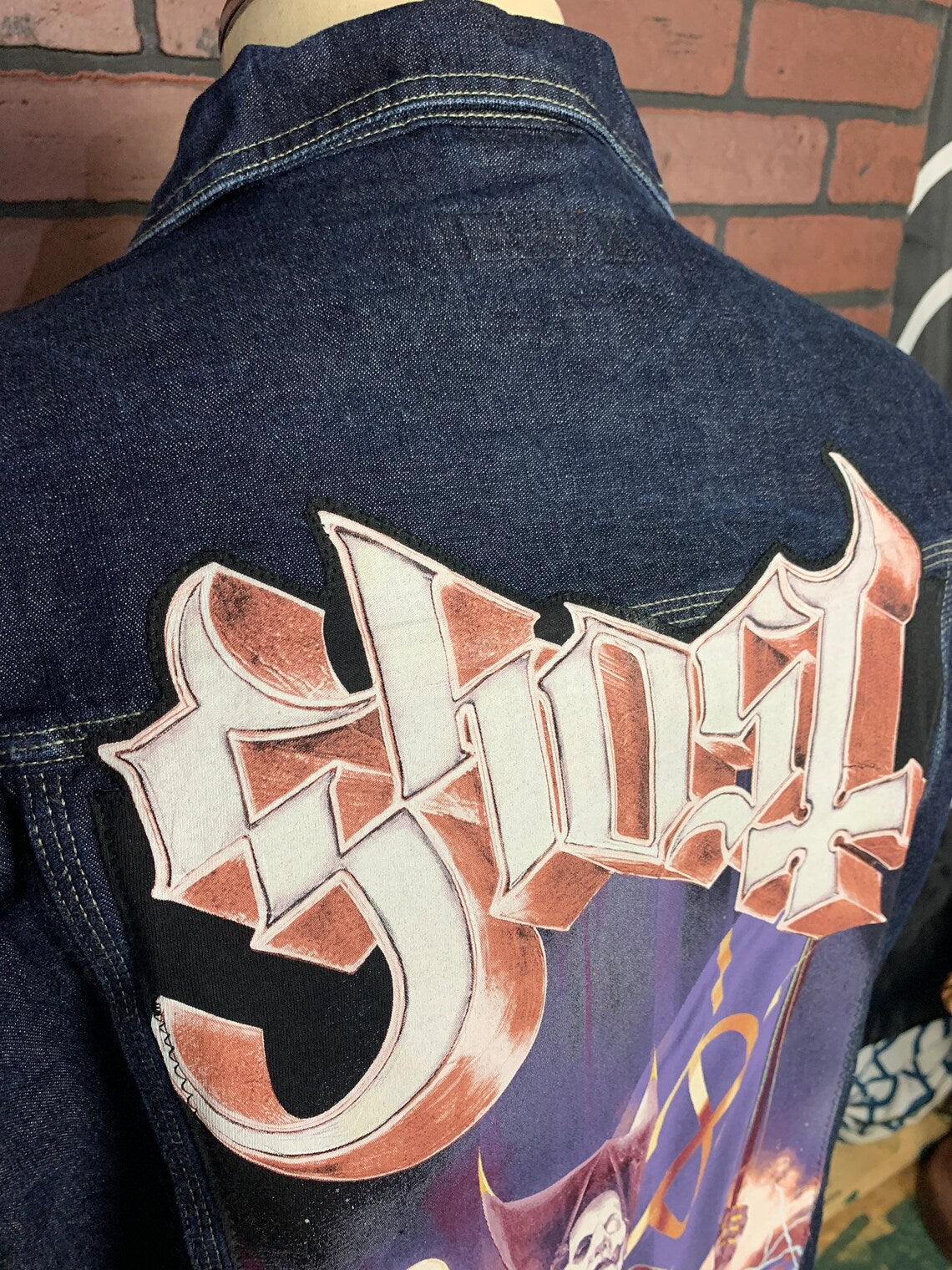 Ghost Denim Jacket Custom Rework M
