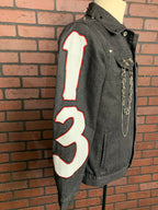 Friday the 13th Denim Jacket Custom Rework Spike Edition S