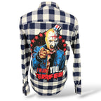 Terrifier “I Want You” Reworked Flannel — Large