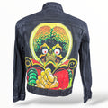 Mars Attacks! graphic on the back of a black denim jacket