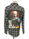 Pennywise Flannel Shirt Custom Rewok XL