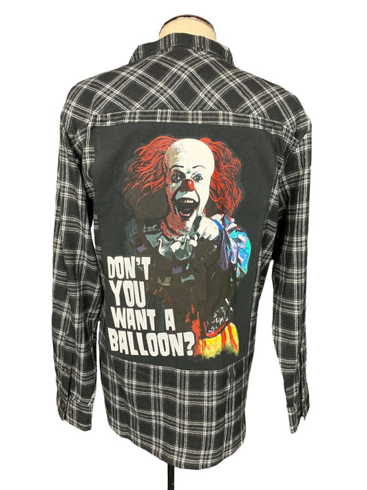 Pennywise Flannel Shirt Custom Rewok XL