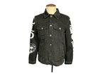 Alexisonfire Denim Jacket Custom Rework Spikes Studs and Paint L