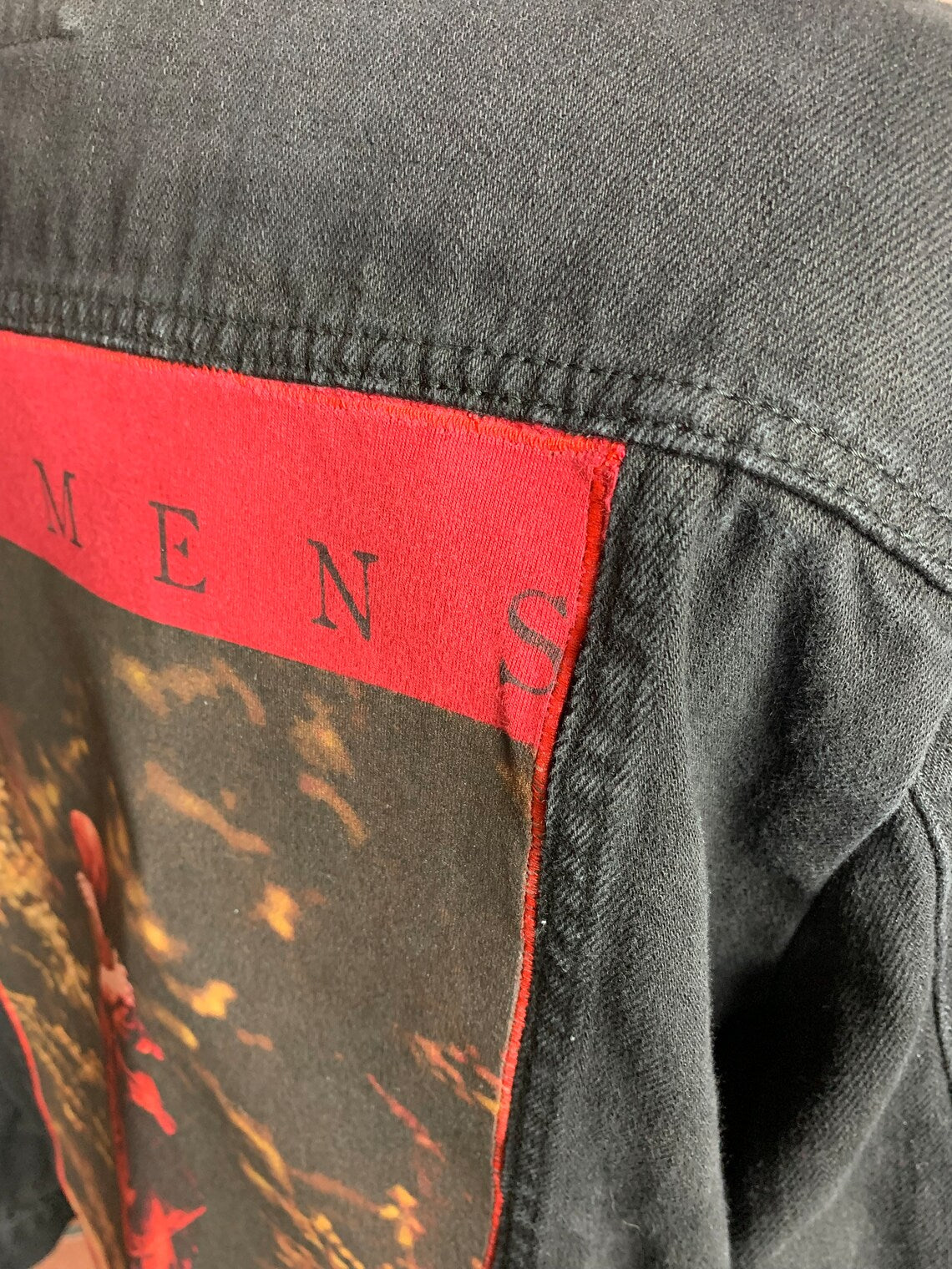 Bad Omens Denim Jean Jacket Custom Rework XL