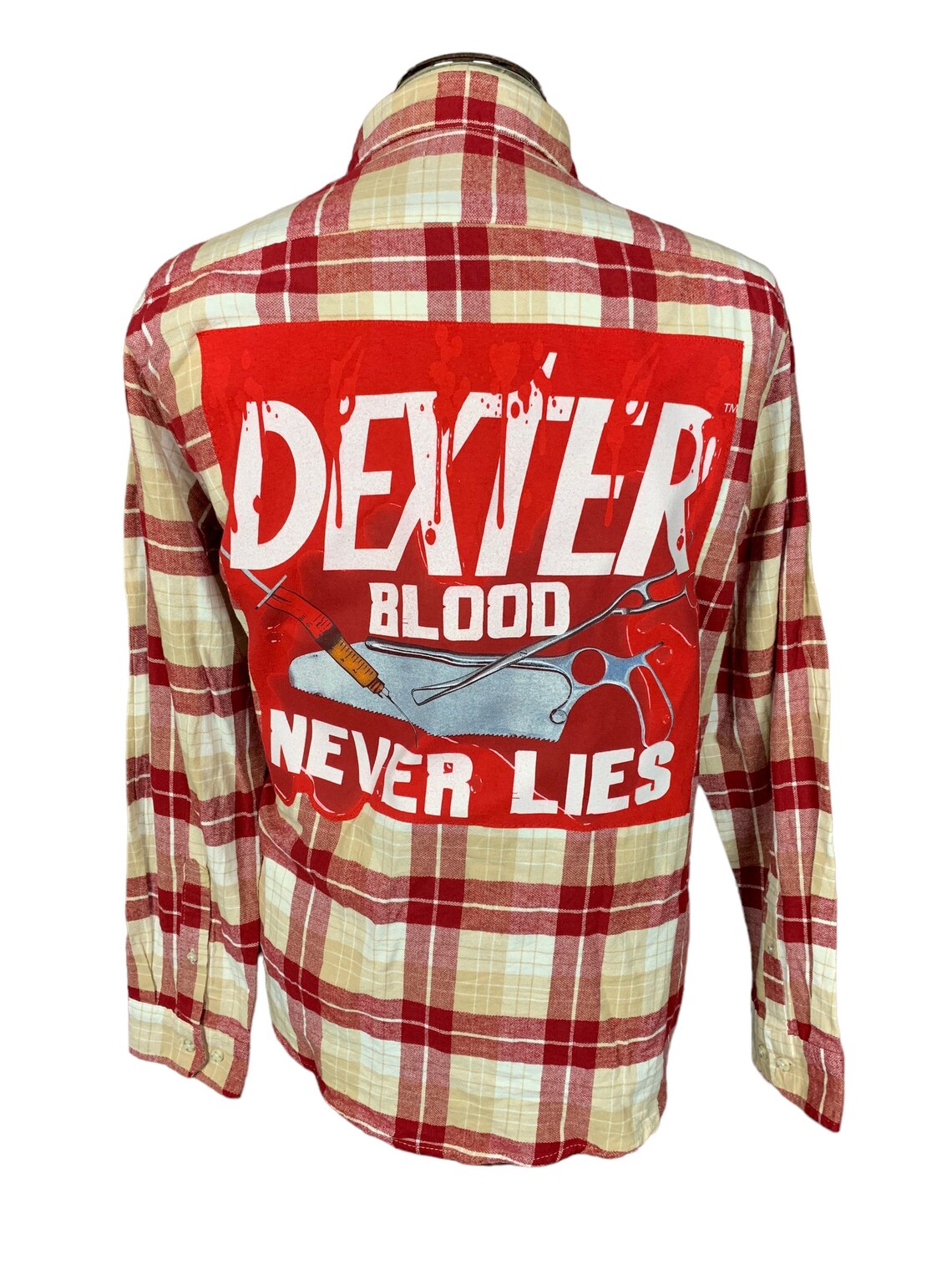 Dexter Flannel Shirt Custom Rework L