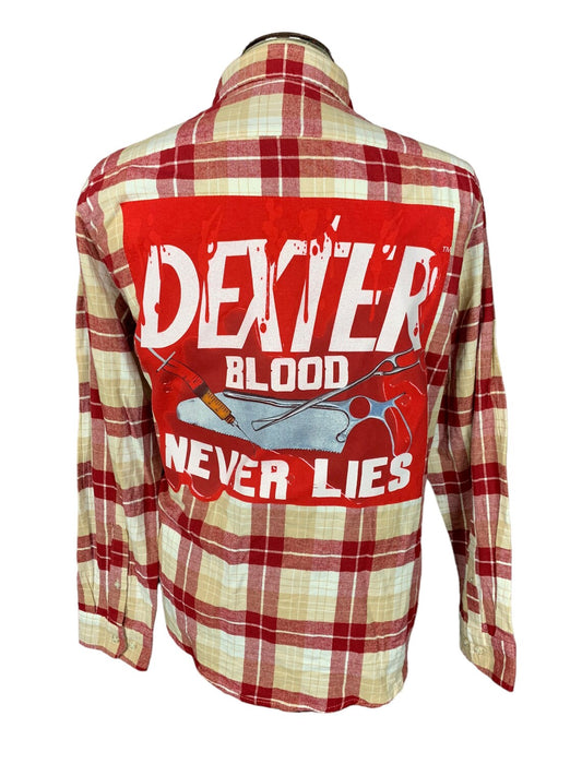 Dexter Flannel Shirt Custom Rework L