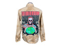 Falling In Reverse Denim Shacket Custom Rework Large