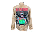 Falling In Reverse Denim Shacket Custom Rework Large