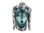 Falling In Reverse Plaid Shirt Custom Rework Large