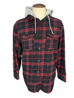 Ghostface Hooded Flannel Shirt Custom Rework Oversized Medium