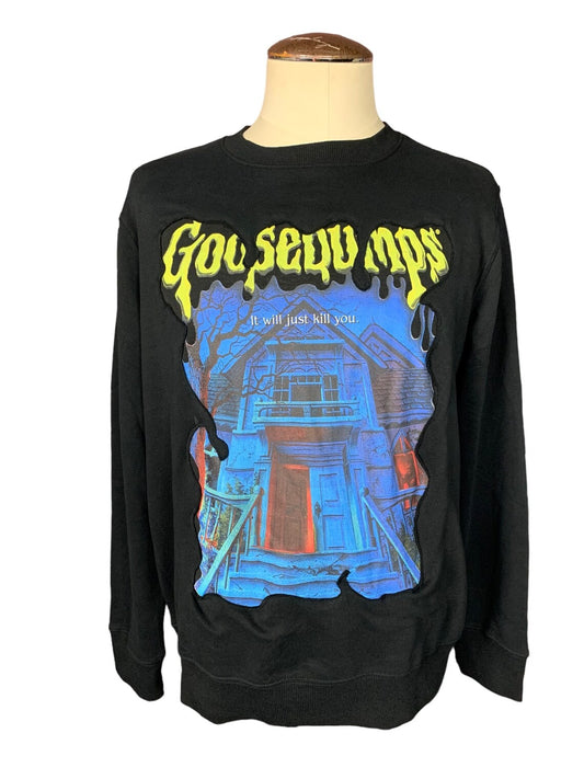 Goosebumps Welcome to Dead House Crewneck Custom Rework XL