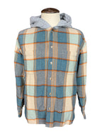 Grateful Dead Hooded Flannel Shirt Custom Work M