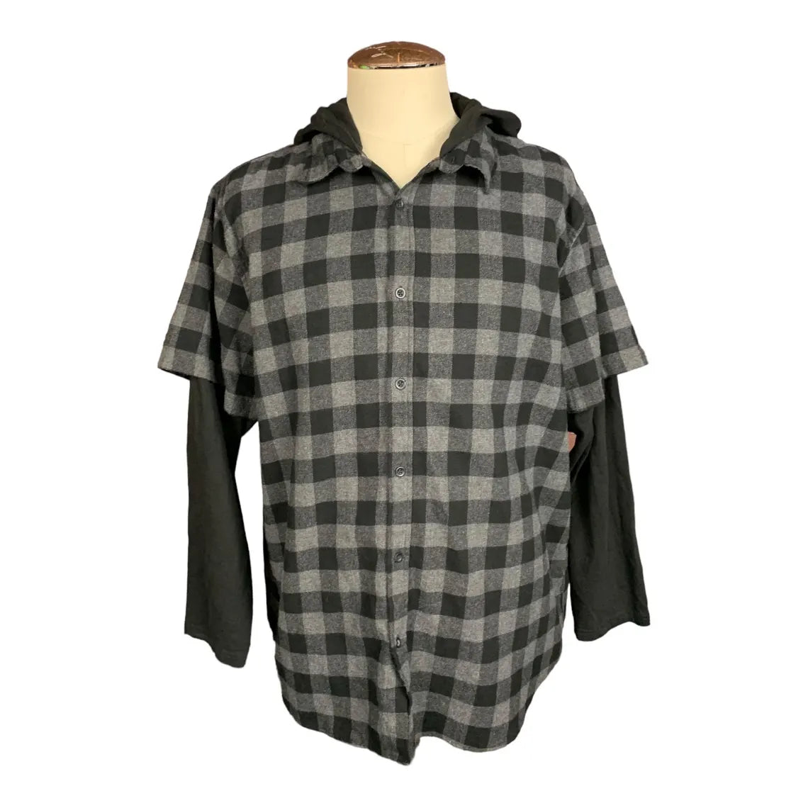Corpse Bride Hooded Flannel Shirt Custom Rework XL
