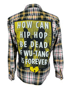 Wu Tang Clan Flannel Shirt Custom Rework Size XL