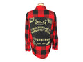 Ouija Board Plaid Shirt Custom Rework L
