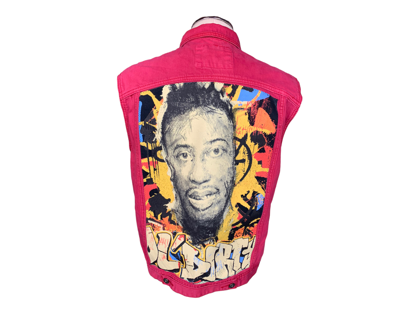 Ol' Dirty Bastard Denim Vest Custom Rework XL