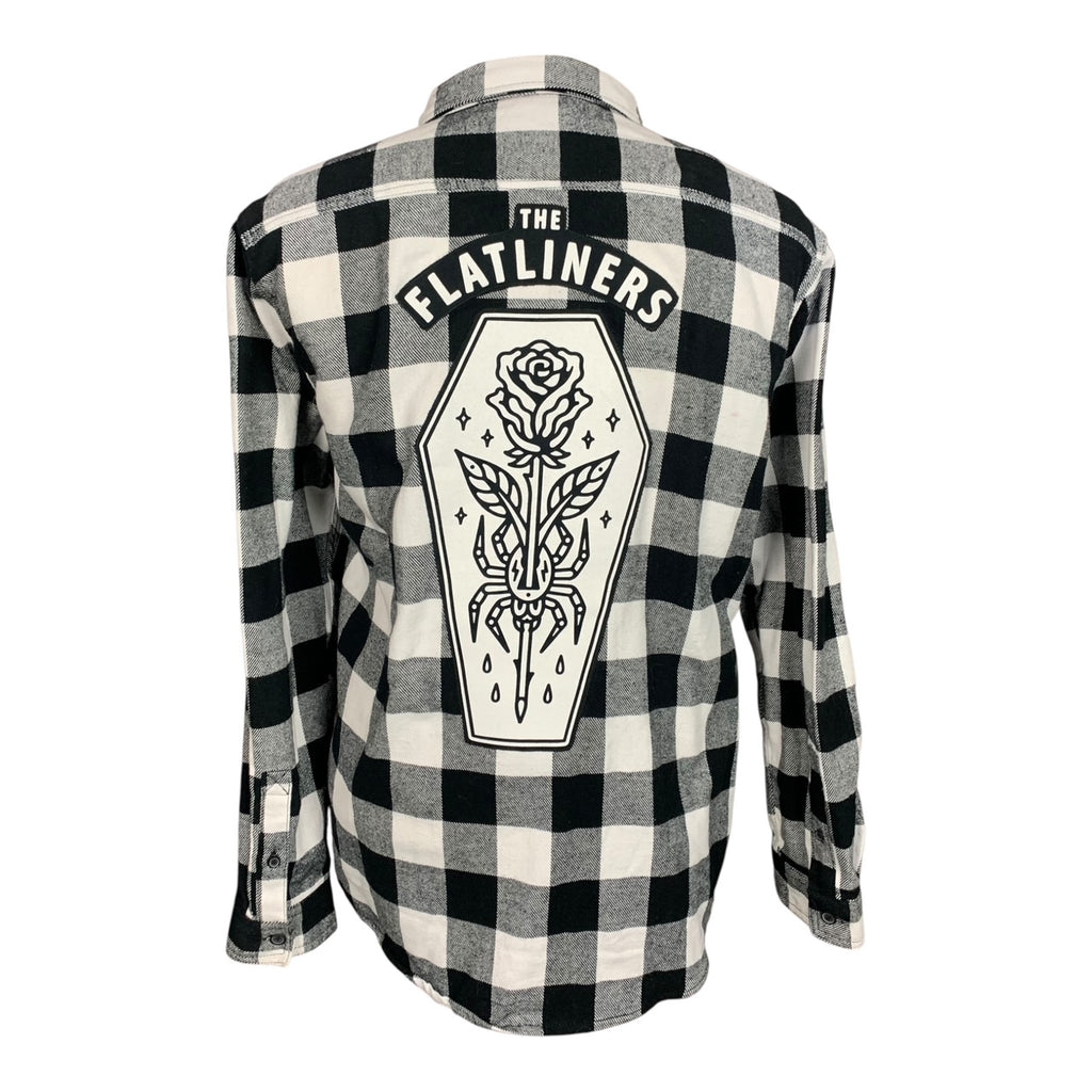 The Flatliners Flannel Shirt Custom Rework XL