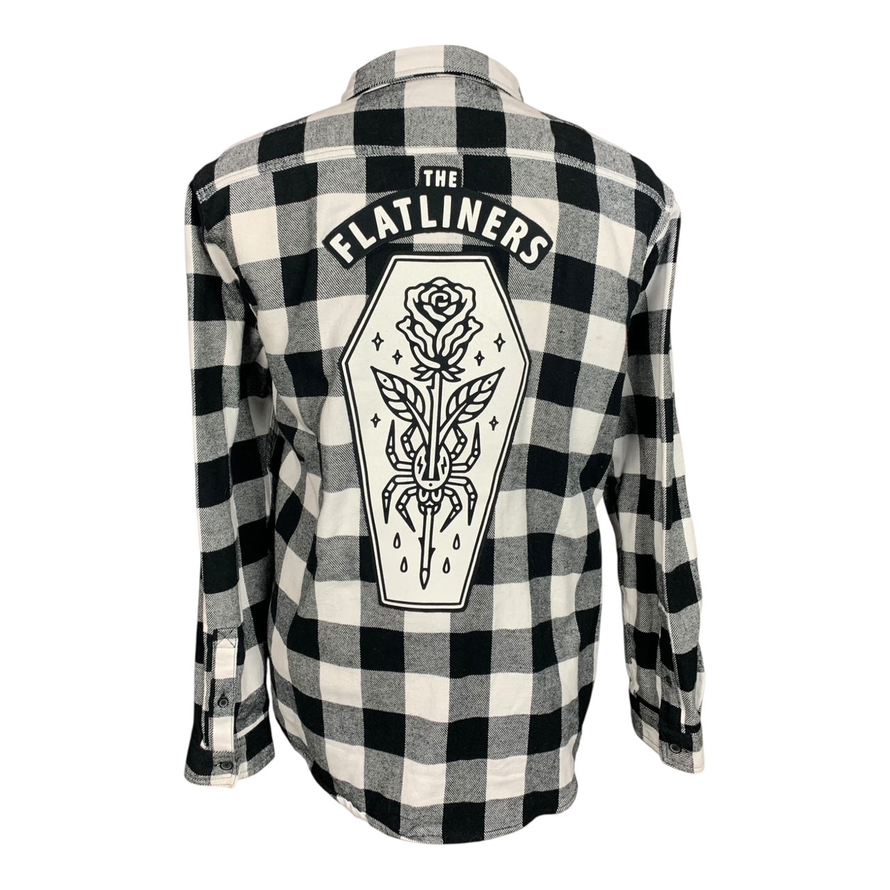 The Flatliners Flannel Shirt Custom Rework XL