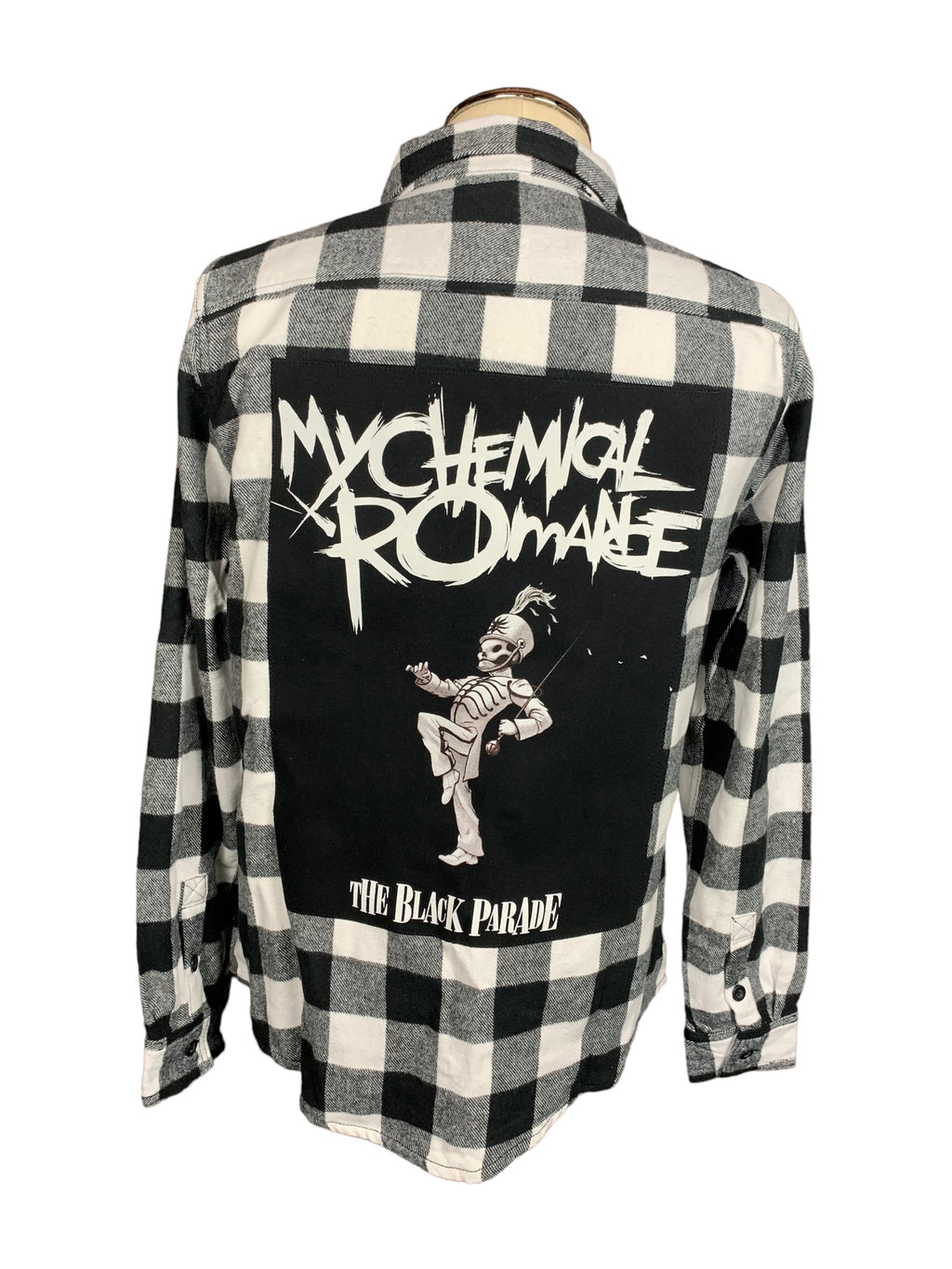 My Chemical Romance Flannel Shirt Custom Rework M