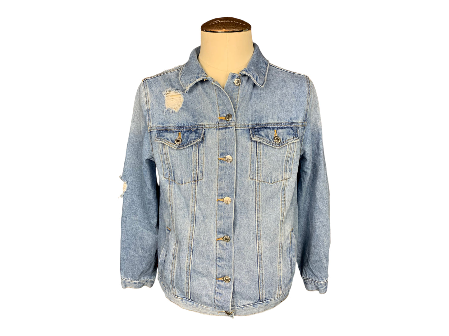 Goosebumps Jean Jacket Custom Rework L