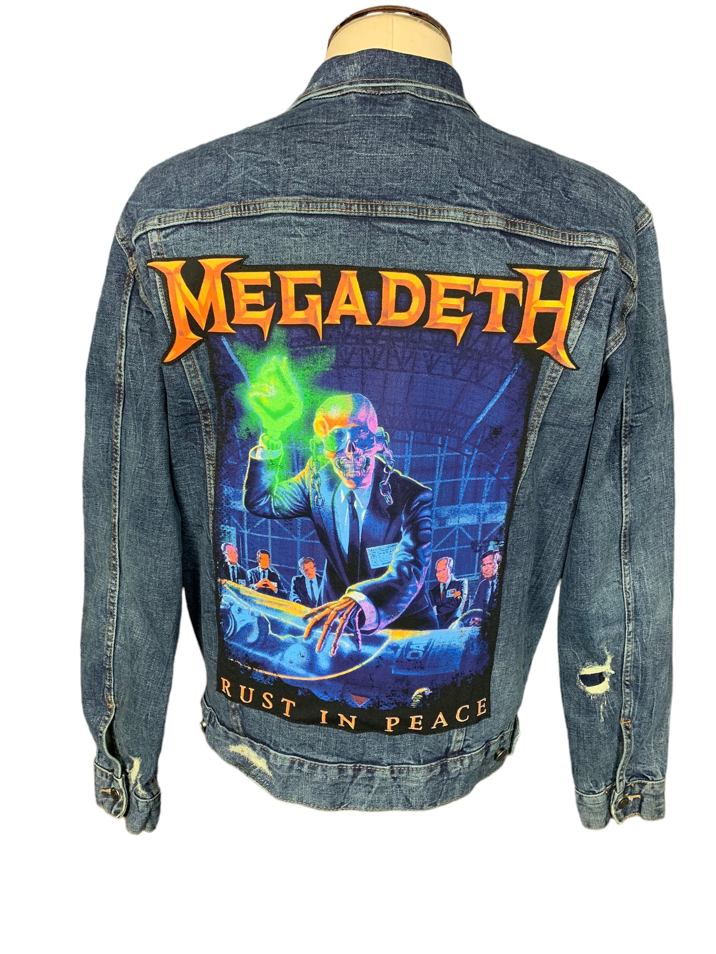 Megadeth Denim Jacket Custom Rework XL