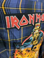 Iron Maiden "Holy Smoke" Flannel Shirt Custom Rework XXL