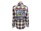 Iron Maiden "Legacy of the Beast" Plaid Shirt Custom Rework XXL