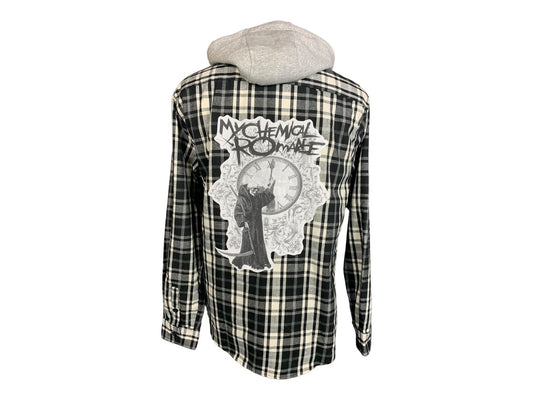 My Chemical Romance Flannel Shirt Custom Rework XL