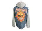 Metallica Hooded Denim Shacket Custom Rework OS XL