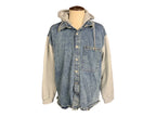Metallica Hooded Denim Shacket Custom Rework OS XL