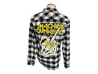 Machine Gun Kelly Lace Up Flannel Shirt Custom Rework Large
