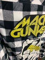 Machine Gun Kelly Lace Up Flannel Shirt Custom Rework Large