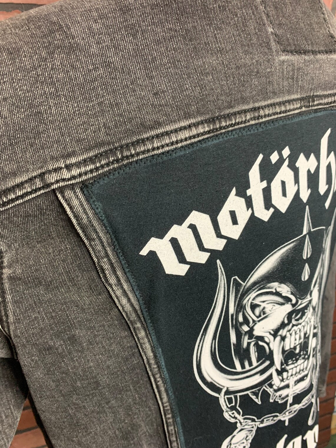 Motorhead Denim Jacket Custom Rework XL