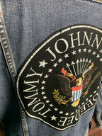 the Ramones Denim Jacket Custom Rework Small