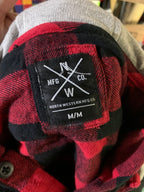Slipknot Hooded Flannel Shirt Custom Rework M