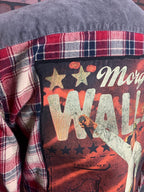 Morgan Wallen Flannel Shirt Custom Rework Large