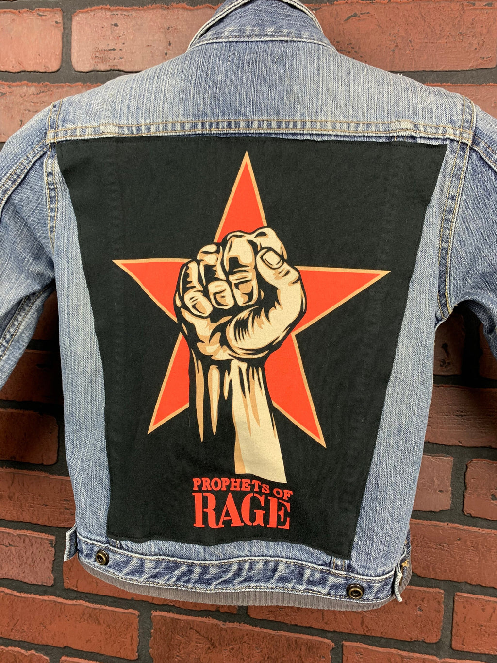 Prophets of Rage Toddler Jean Jacket Custom Rework size 4