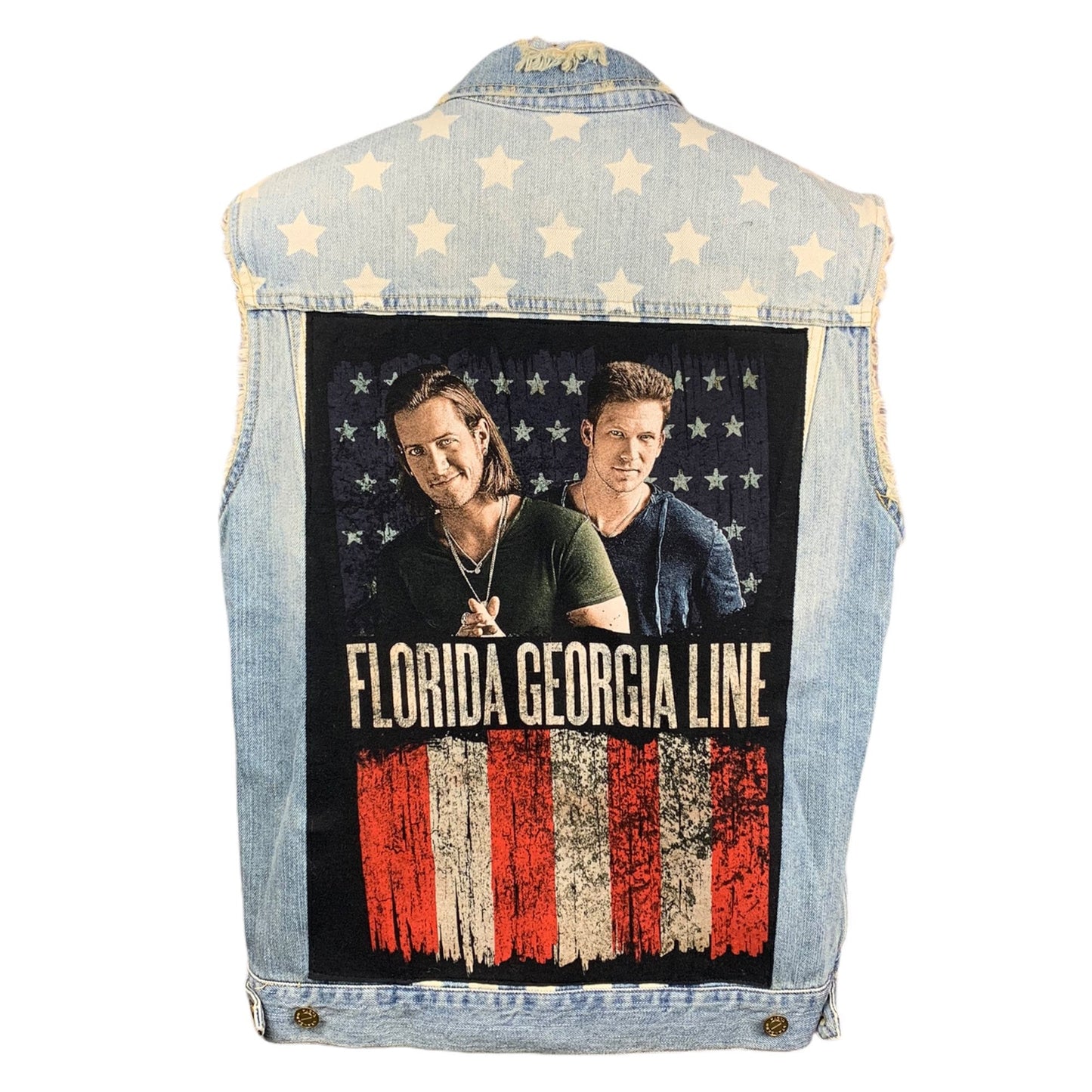 Florida Georgia Line Jean Vest Custom Rework