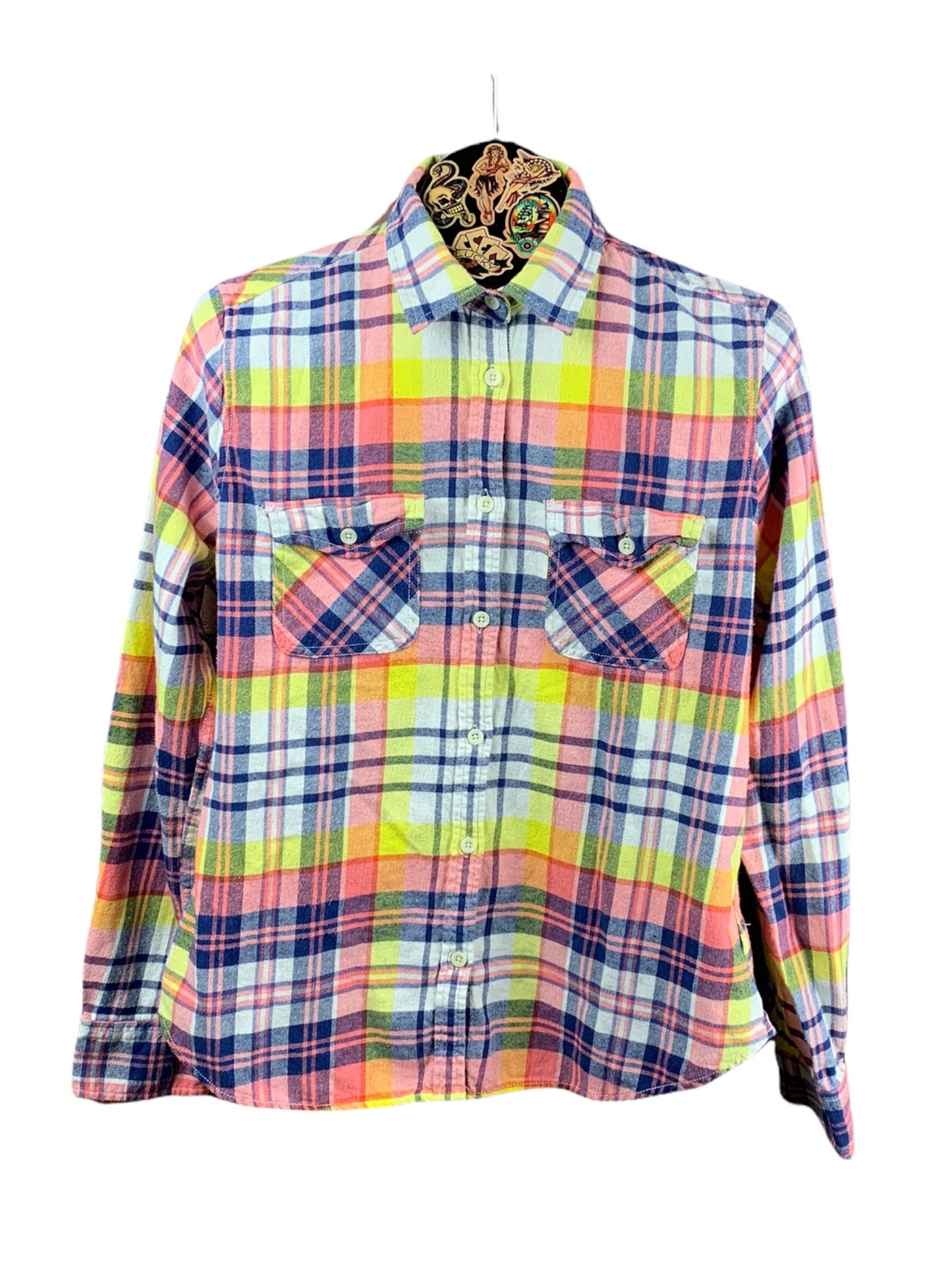 Katy Perry Flannel Shirt Custom Rework Ladies L