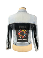Arkells Fringe Jean Jacket Ladies M