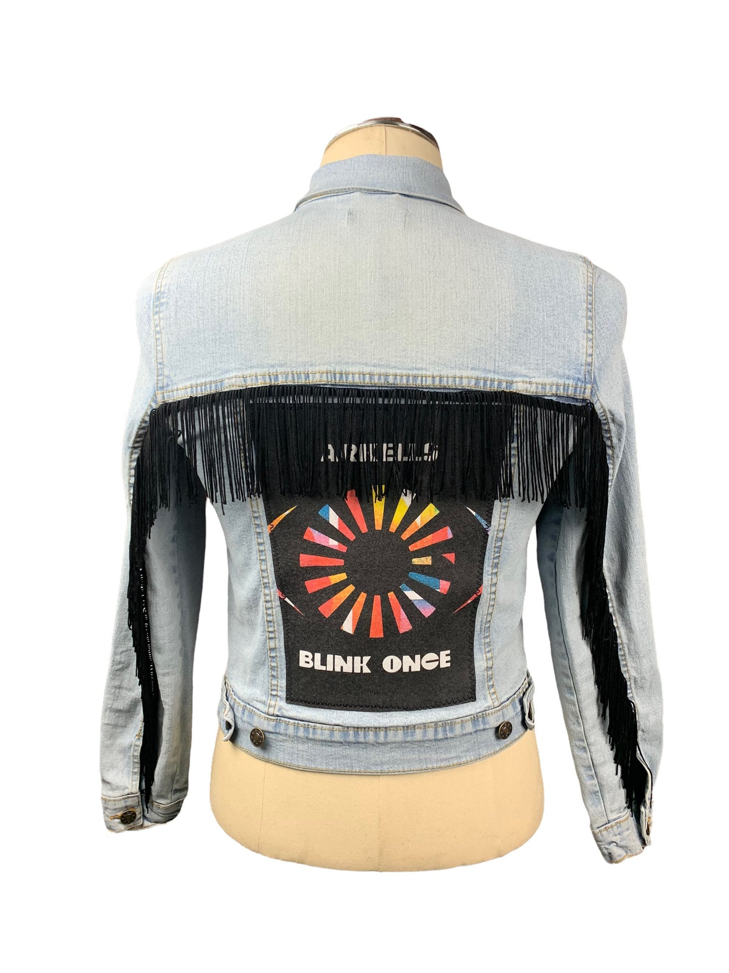 Arkells Fringe Jean Jacket Ladies M