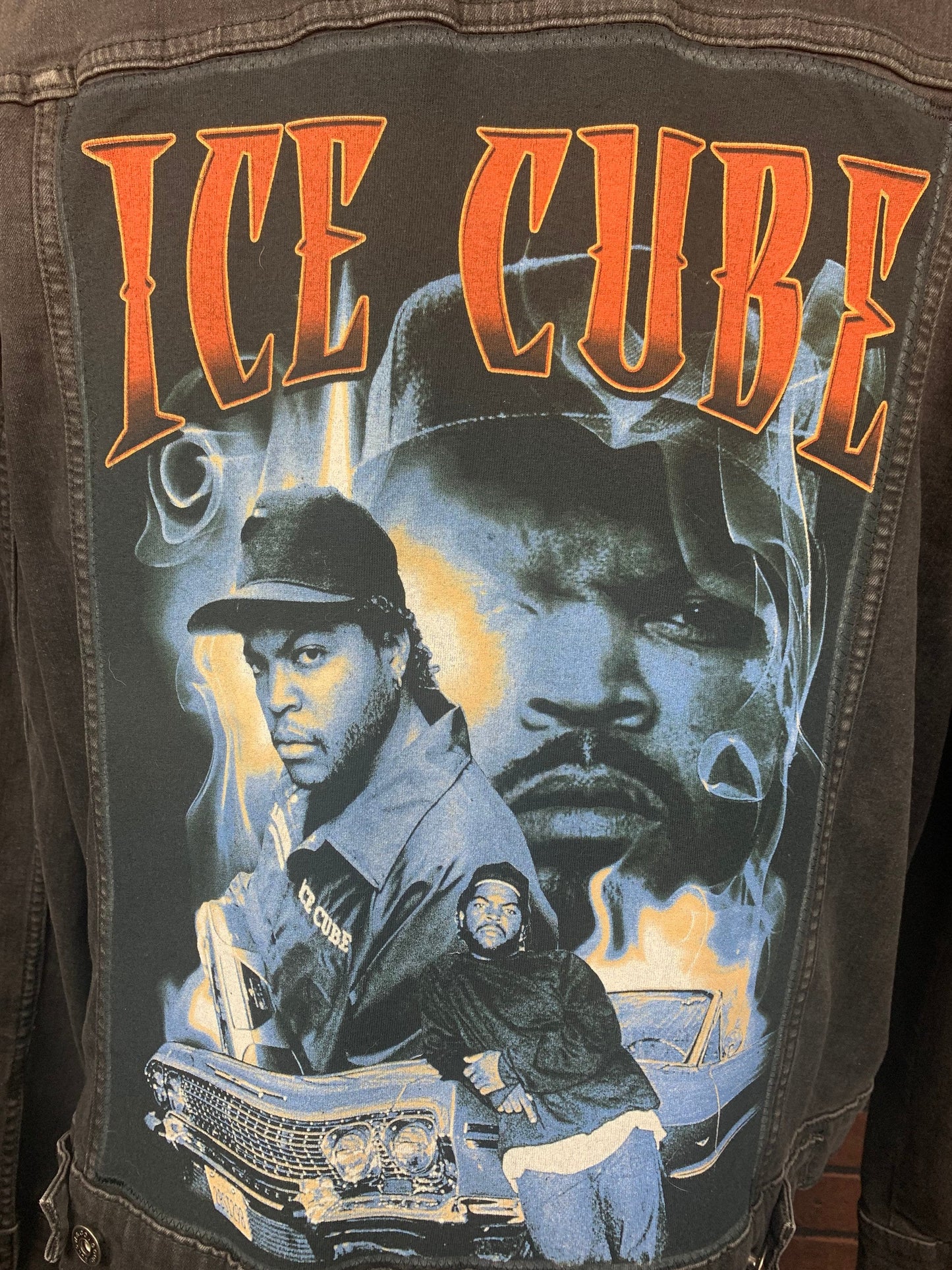 Ice Cube Jean Jacket Custom Rework XXL