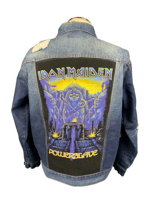 Iron Maiden Jean Jacket Custom Rework M