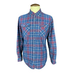 The Flatliners Plaid Corduroy Shirt Custom Rework XL