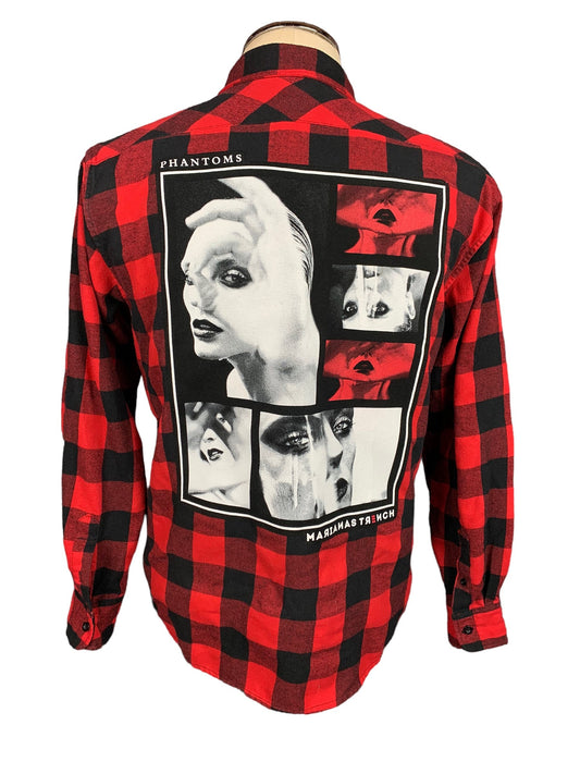 Marianas Trench Flannel Shirt Custom Rework L