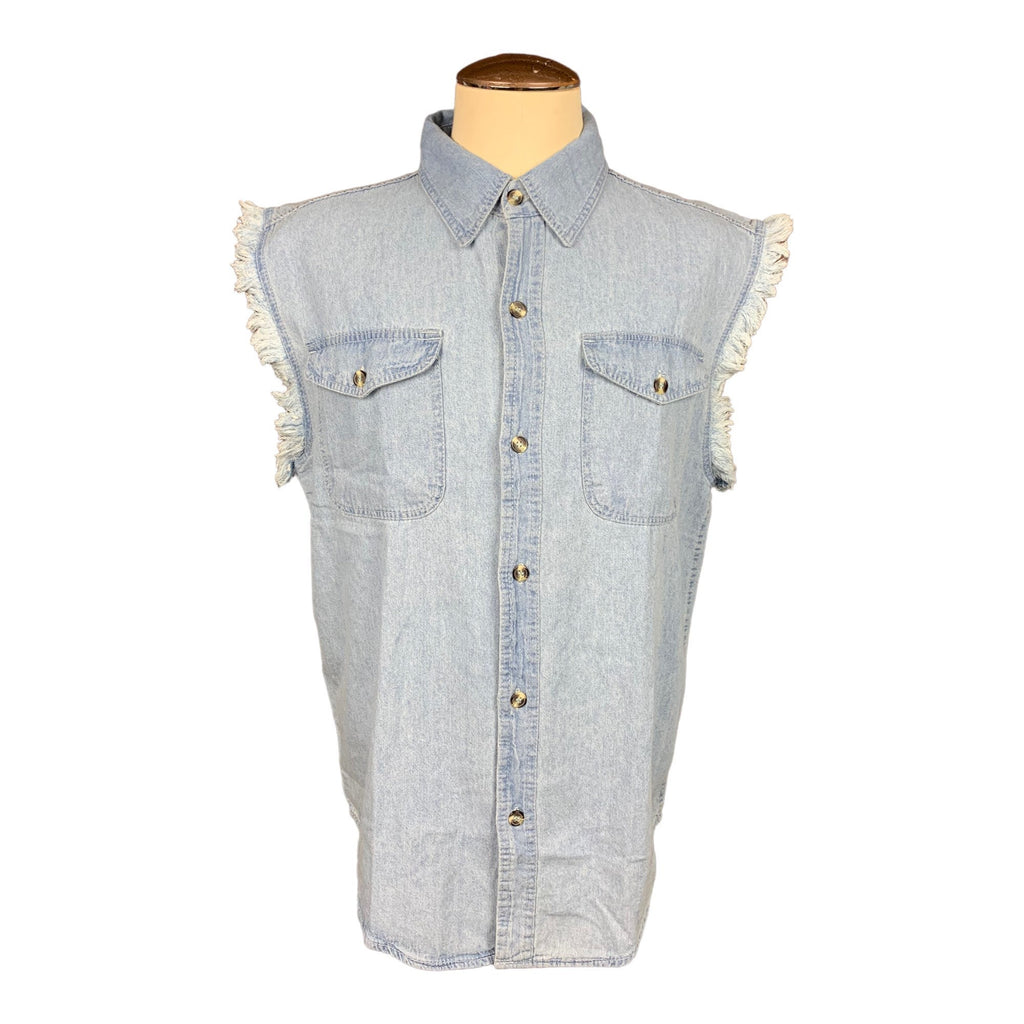 Jimmy Buffet Corona Jean Vest Custom Rework L